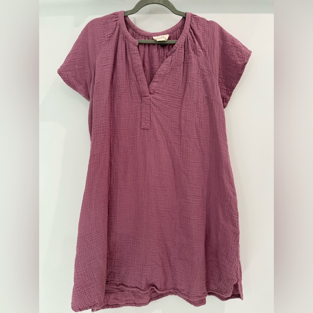 Universal Thread Mauve Pink Gauze Tunic Top